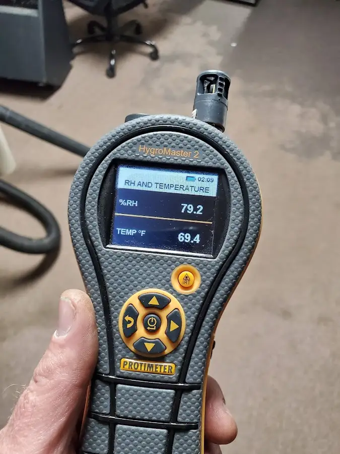Moisture meter humidity assessment for Fire & Smoke Damage Restoration in Piqua
